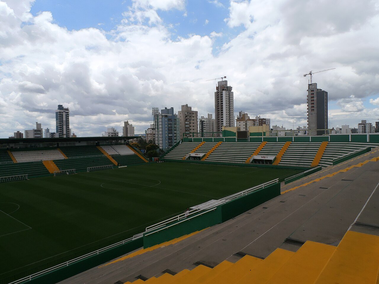 Vista do Arena Condá, em Chapecó