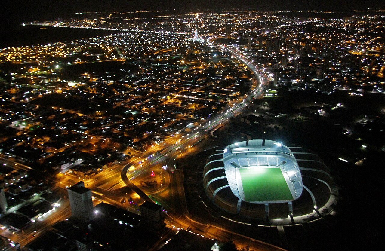 Vista do Arena das Dunas, em Natal