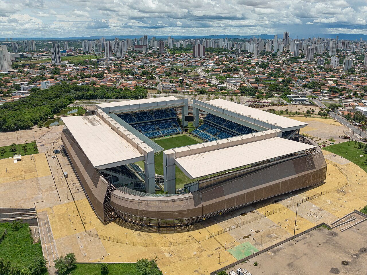Vista do Arena Pantanal, em Cuiabá