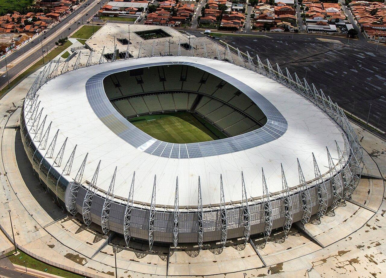 Vista do Castelão, em Fortaleza