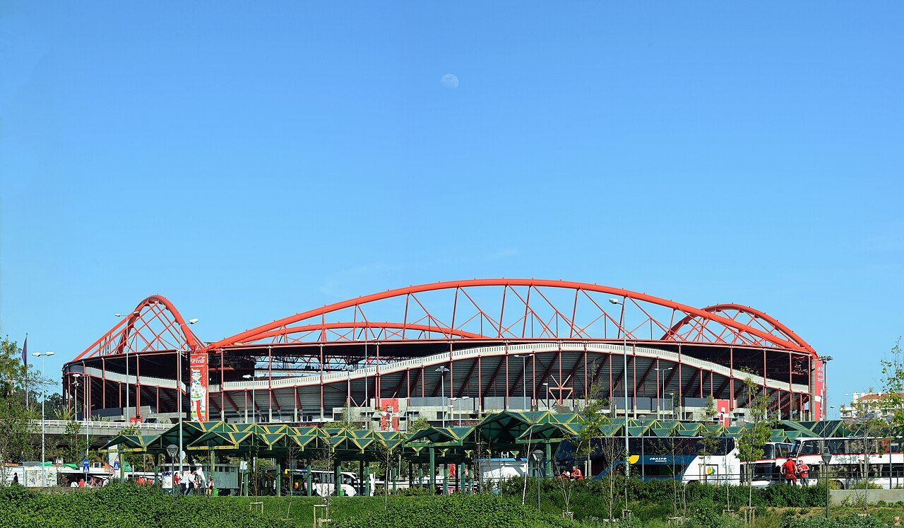 Vista do Estádio da Luz, em Portugal