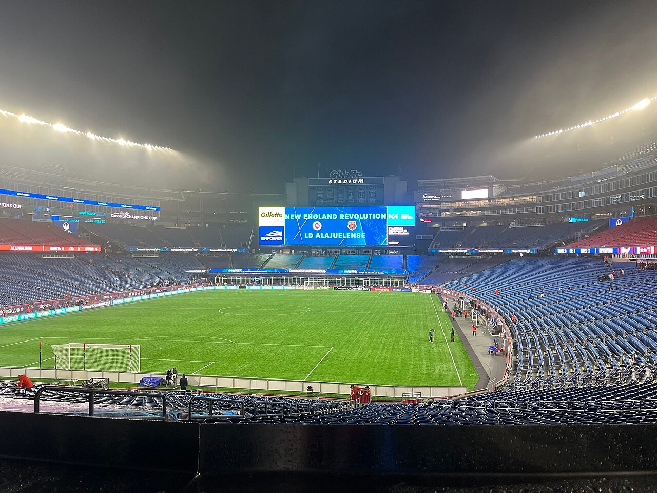Vista do Gillette Stadium, em Estados Unidos