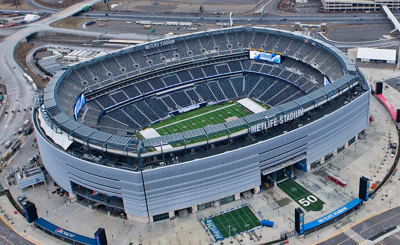 Vista do MetLife Stadium, em Estados Unidos