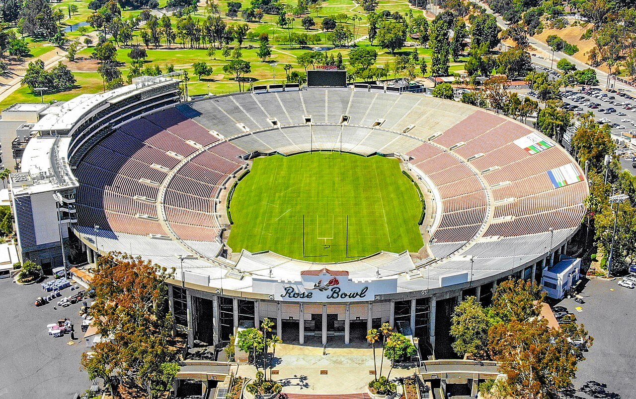 Vista do Rose Bowl, em Estados Unidos