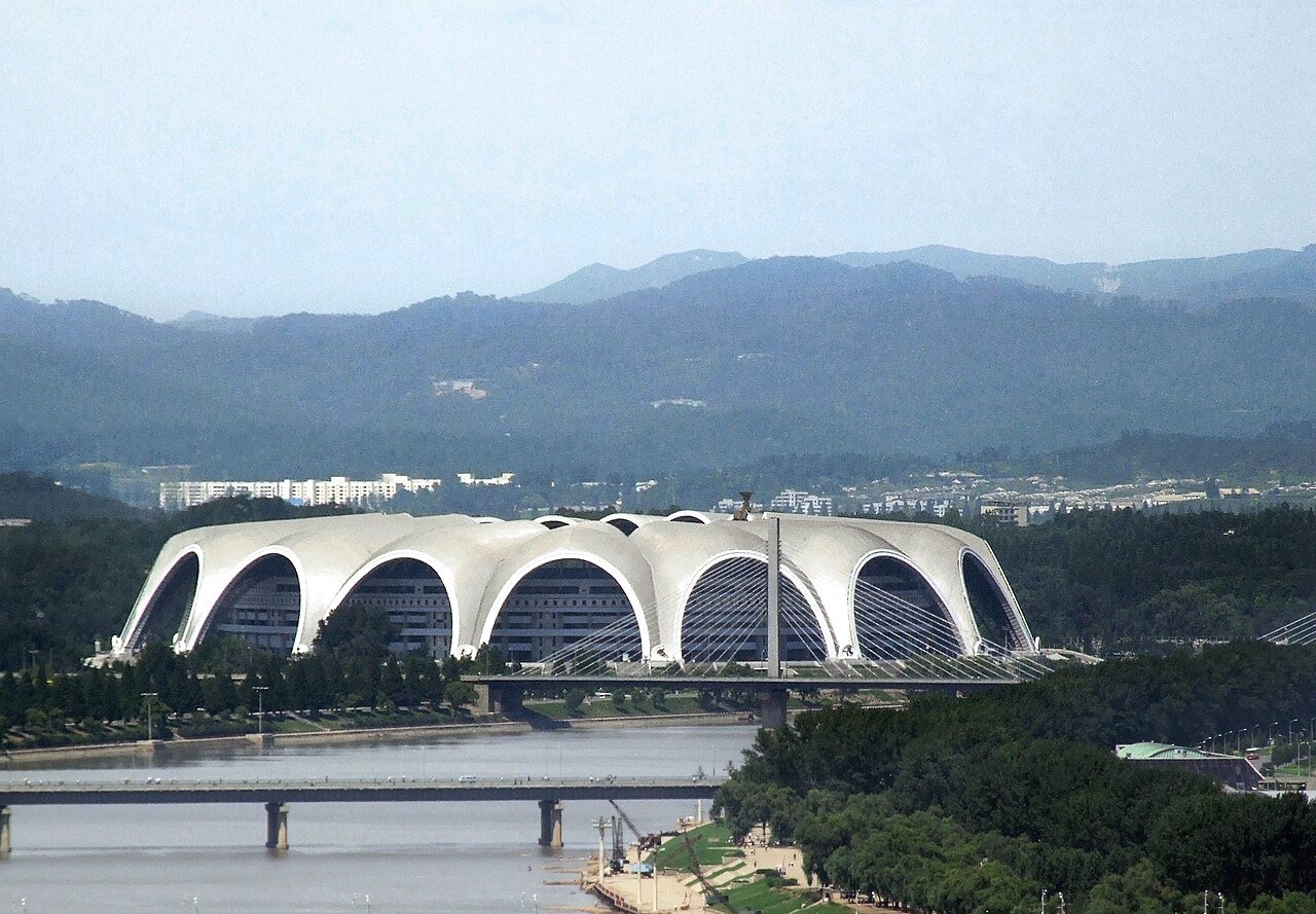 Vista do Rungrado Primeiro de Maio, em Coreia do Norte