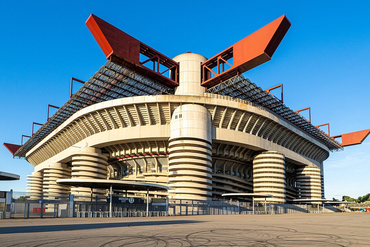 Vista do San Siro, em Itália